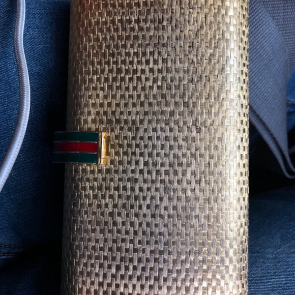 COPY - Gold Metal Gucci Clutch - Picture 2 of 6